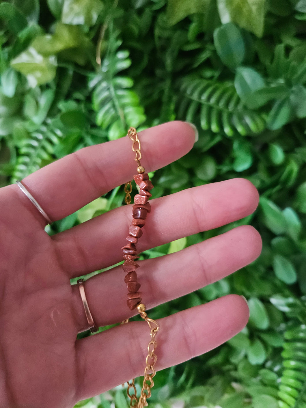 Goldstone anklet/bracelet